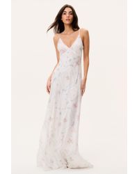 LoveShackFancy - Castilla Silk Patchwork Maxi Dress For - Lyst