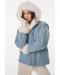 LoveShackFancy - X Max&Moi Deva Denim Convertible Jacket For - Lyst