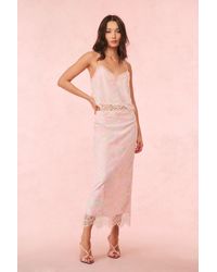 LoveShackFancy - Goodall Tie-Dye Lace Maxi Skirt For - Lyst