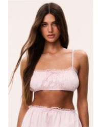 LoveShackFancy - Yeva Cotton Bra Top For - Lyst