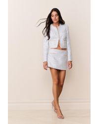 LoveShackFancy - Sonda Sequin Tweed Mini Skirt For - Lyst