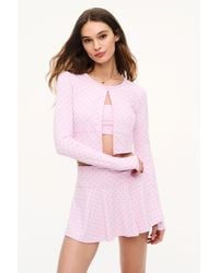 LoveShackFancy - Zenelle Velvet Flock Bow Active Jacket For - Lyst