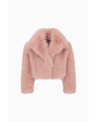 LoveShackFancy - Tween Stroma Faux Fur Jacket For - Lyst