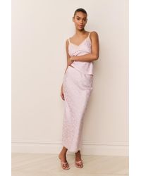 LoveShackFancy - Kalo Silk-Blend Bow Jacquard Maxi Skirt For - Lyst