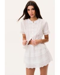 LoveShackFancy - Ciela Cotton Victorian Top For - Lyst