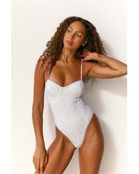 LoveShackFancy - Mina Floral One-Piece Swimsuit For - Lyst