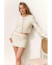 LoveShackFancy - Edeness Tweed Mini Skirt For - Lyst