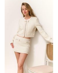 LoveShackFancy - Edeness Tweed Mini Skirt For - Lyst
