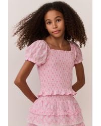 LoveShackFancy - Tween Sweetheart Fabielle Top For - Lyst