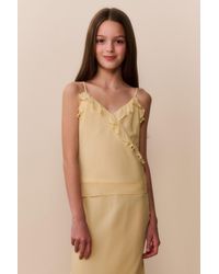 LoveShackFancy - Tween Kalea Chiffon Ruffle Top For - Lyst