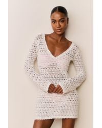 LoveShackFancy - Vespa Crochet Mini Cover-Up Dress For - Lyst