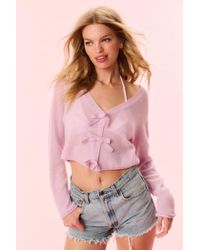 LoveShackFancy - Luisella Lightweight Cashmere Cardigan For - Lyst
