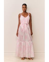 LoveShackFancy - Hale Cotton Toile Print Cover-Up Dress For - Lyst