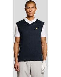 Lyle & Scott - Lightweight Knitted V-Neck Vest - Lyst