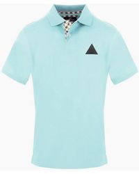 Aquascutum - Collared Neck Short Sleeve Polo Shirt - Lyst