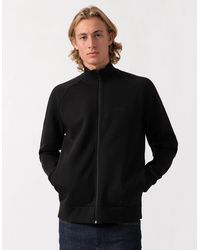 BOSS - Boss Skaz Full Zip Funnel Neck Sweatshirt With Tonal Logo - Lyst