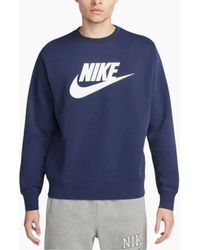 Nike - Dq4912 Sweatshirt Sportswear Club Fleece Crew Neck Pullover Jumper New - Lyst