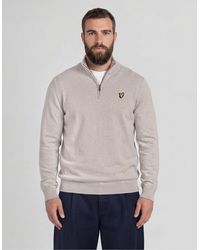 Lyle & Scott - Cotton Merino 1/4 Zip Jumper - Lyst
