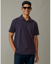 aubi - Baysdale Open Collar Polo - Lyst