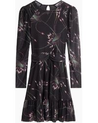 Ted Baker - Sannde Gathered Shoulder Mesh Mini Dress - Lyst