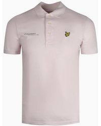 Lyle & Scott - Lyle & Scott Co-Ordinates Print Tipped Collar Light Polo Shirt - Lyst