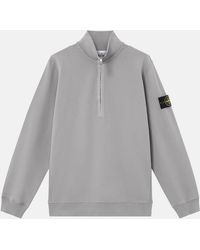 Stone Island - Quarter Zip 6100068 Sweatshirt - Lyst