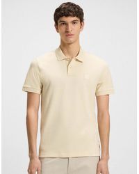 BOSS - Boss Passenger Stretch-Cotton Slim-Fit Polo Shirt With Logo Patch - Lyst