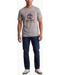 Timberland - T Shirts Tree Print Logo Top - Lyst