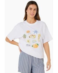 Rip Curl - Rip Curl Poolside Heritage Short Sleeve T-Shirt - Lyst