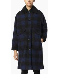 DIESEL - W-Dana Waistcoat Single Breasted Trench Xxs L Buffalo Check - Lyst