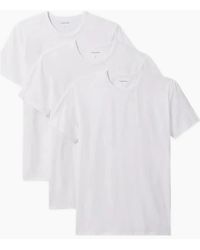 Calvin Klein - 3-Pack Cotton Microfibre Stretch Crew-Neck T-Shirts - Lyst