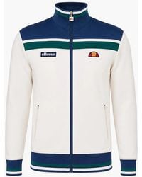 Ellesse - Vignola Track Top Jacket Ecru - Lyst