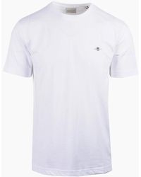 GANT - Reg Shield Ss T-Shirt - Lyst