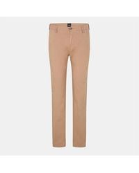 BOSS - Rice3 Solid Patterned Straight Chinos - Lyst