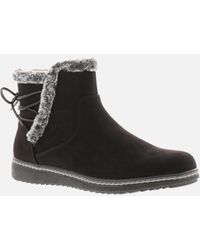 Wynsors - Ankle Boots Faux Fur Trim Mollie Zip Fastening Uk Size - Lyst