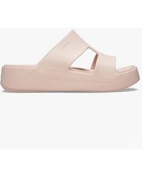 Crocs™ - Blush Getaway Platform Heeled Sandals - Lyst