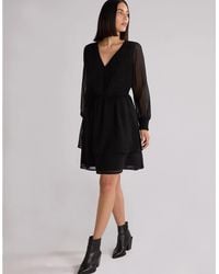 Ro&zo - Dobby Trim Insert Dress - Lyst