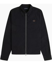 Fred Perry - Seersucker Zip Through Overshirt - Lyst