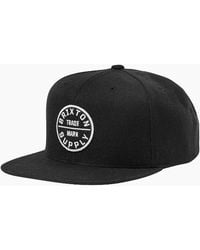 Brixton - Oath Iii Snapback Baseball Cap - Lyst