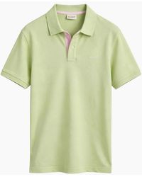 GANT - Polo Shirt Contrast Short Sleeve Summer Polo Cotton - Lyst