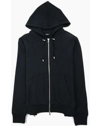 Balmain - Logo Print Drawstring Hoodie Eab - Lyst