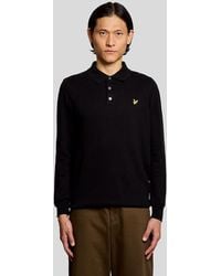 Lyle & Scott - Merino Blend Long Sleeve Polo Shirt - Lyst