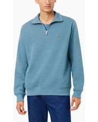 Lacoste - Sweatshirt High Neck Interlock Sweatshirt Cotton Sportswear Jumper - Lyst