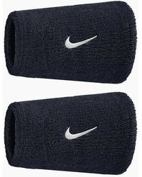 Nike - Classic Swoosh Double Wide Wristband (Pack Of 2) - Lyst