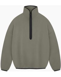 adidas - Lettering Relaxed Fit Funnel Neck Long Sleeve Drop Shoulder Athletic Top - Lyst