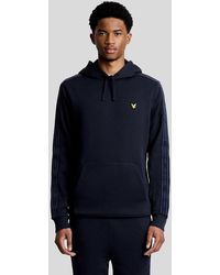 Lyle & Scott - Sports Tape Cotton Blend Hoodie - Lyst
