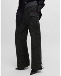 BOSS - Naomi X Boss Animal-Print Tracksuit Bottoms - Lyst