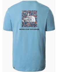 The North Face - T Shirts Crew Neck Short Sleeve Box Cotton Tee - Lyst