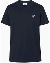 Burberry - 'Parker' Tb-Embroidered Logo T-Shirt - Lyst
