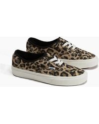 Vans - Authentic Canvas Leopard/Insense Trainers - Lyst